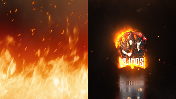 Burning Fire Logo Reveal