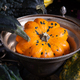 various types of ornamental pumpkins on dark background - PhotoDune Item for Sale