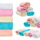 Three rolls of terry towels in pastel colors isolated on white - PhotoDune Item for Sale