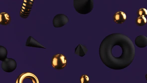 Black and Gold geometric shapes 2 alt