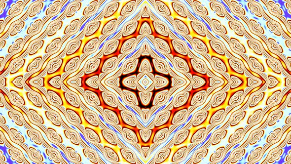 Looping pattern. Abstract background Equalizer DJ disco neon led lighting. Kaleidoscope, mandala alt