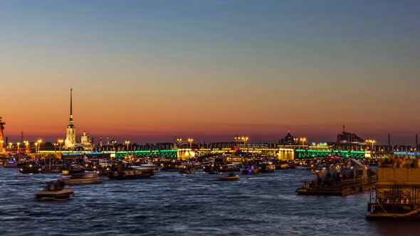 Opening of the Dvortsovy Bridge, Petersburg alt