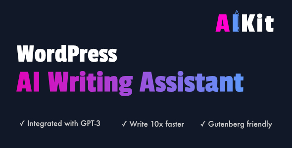 AIKit  WordPress AI Writing Assistant Using GPT3