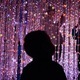 Toddler amused by the led lights display  - PhotoDune Item for Sale