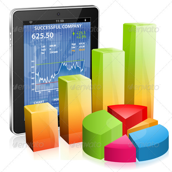 Financial Concept - Make Money on the Internet - Concepts Business