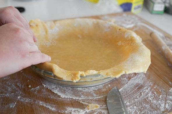 homemade pie crust - Stock Photo - Images