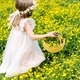 Little girl walking through field of wildflowers  - PhotoDune Item for Sale