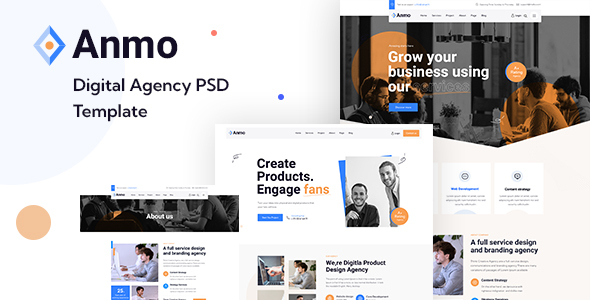 Anmo – Creative Digital Agency PSD Template
