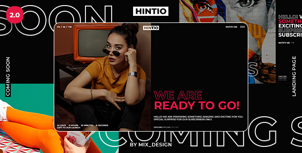Excellent Hintio - Coming Soon & Landing Page Template