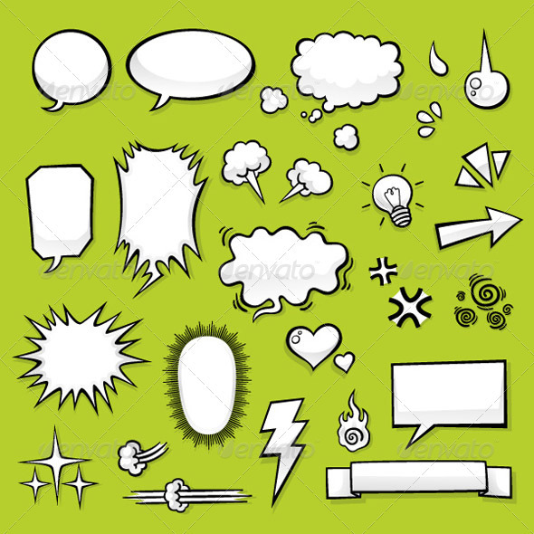 Comic Elements - Decorative Symbols Decorative