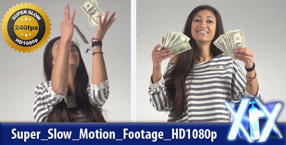 Woman Catch Dollars 240fps alt