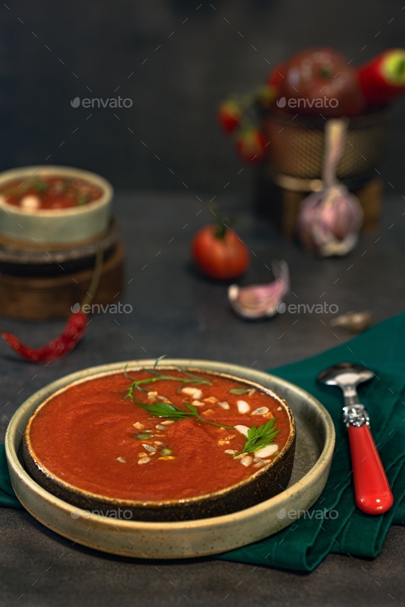 Gazpacho Stock Photo by Artichokestudio PhotoDune
