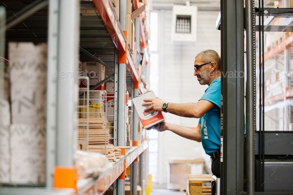 Working in distribution  - Stock Photo - Images