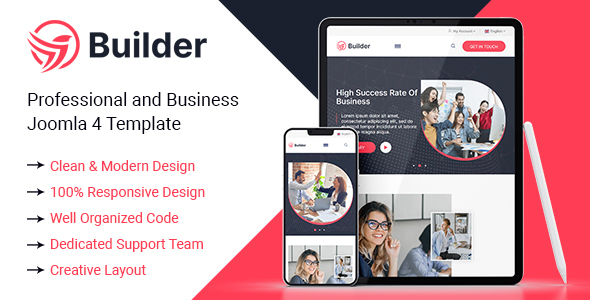 Builder - Professional and Business Joomla 4 Template