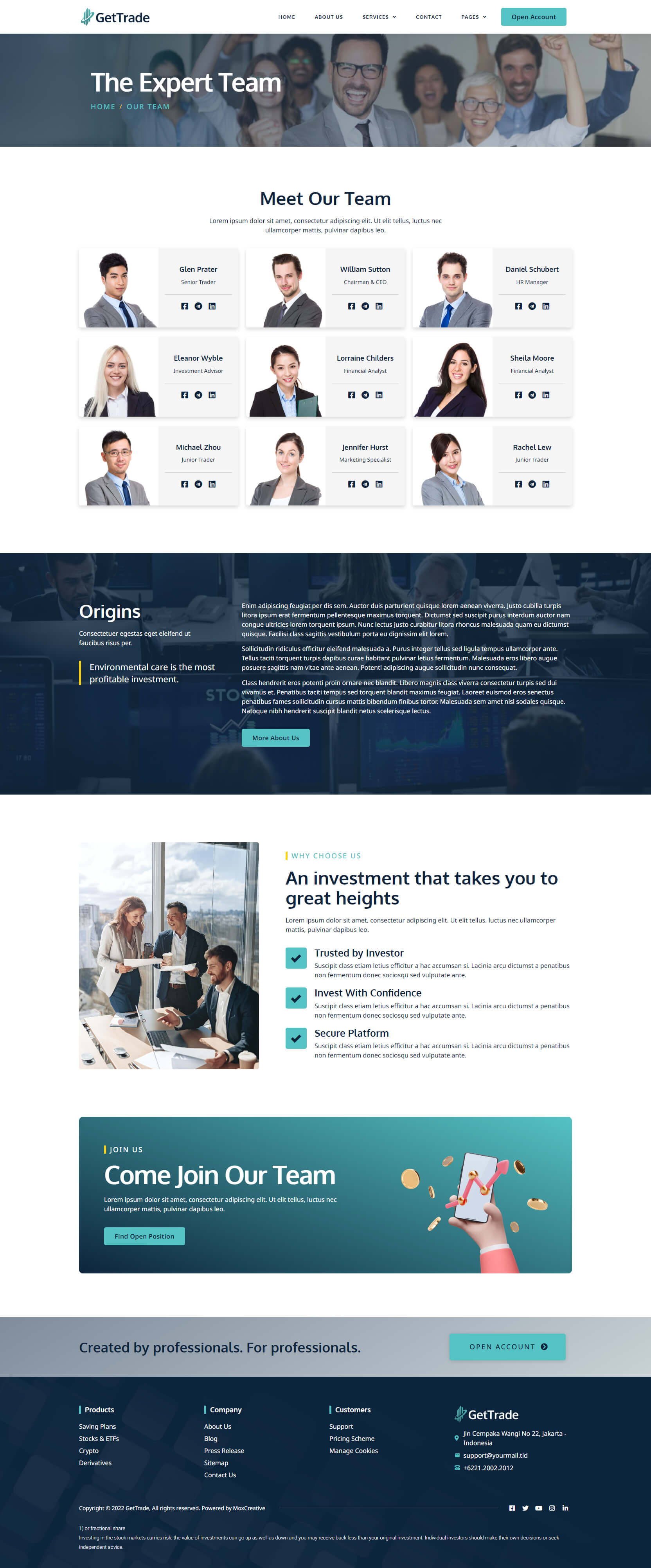 GetTrade - Trading & Investment Elementor Template Kit by moxcreative