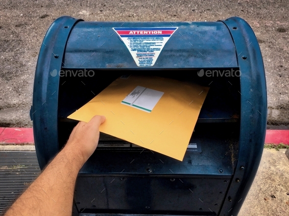 Putting a letter I to a mailbox