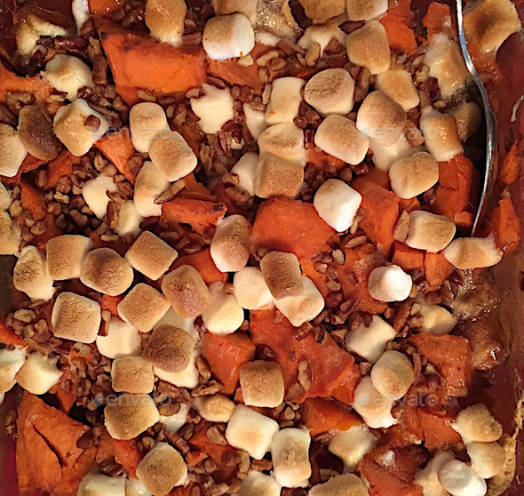 My favorite dish at Thanksgiving! Brown sugar glazed, sweet potato's