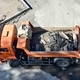 Heavy industrial dump truck .City road construction and renewal site - PhotoDune Item for Sale