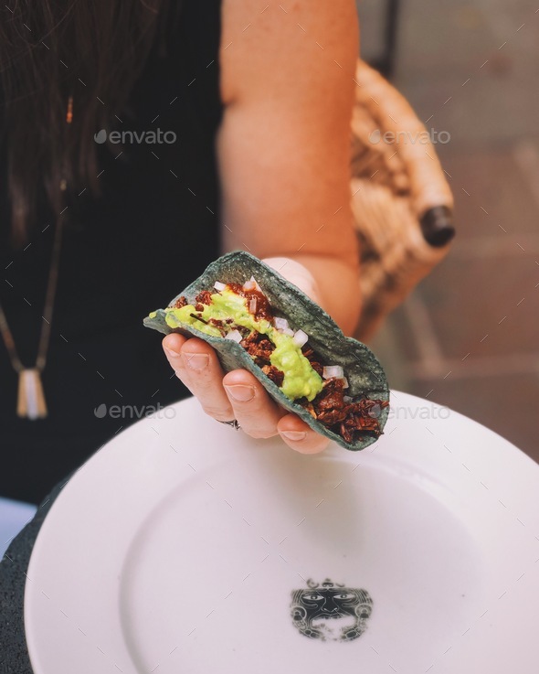 Cricket Tacos in Mexico - Stock Photo - Images