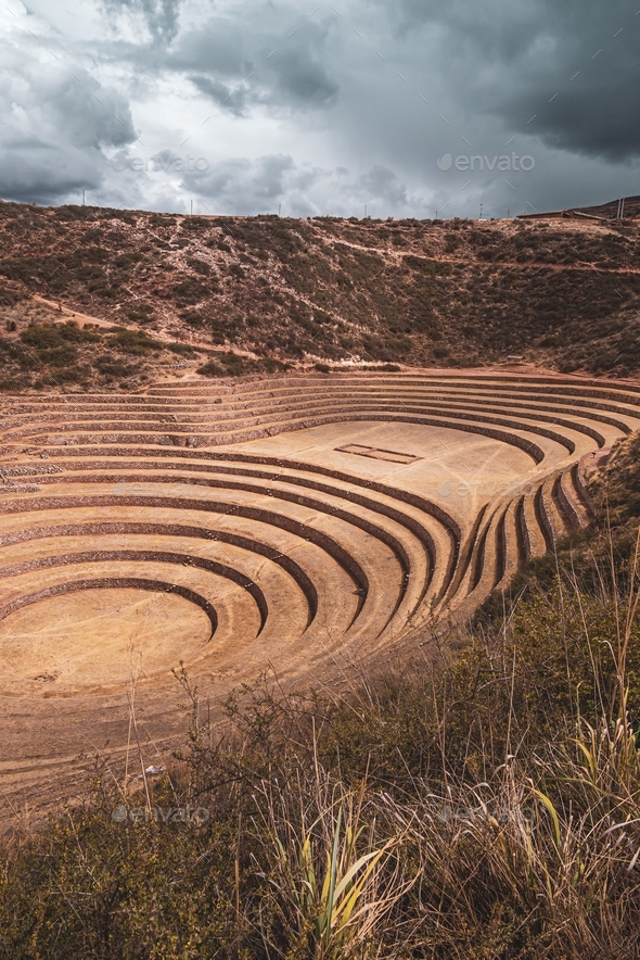 View of Moray Incas ruins Peru Stock Photo by kristinagain_ | PhotoDune