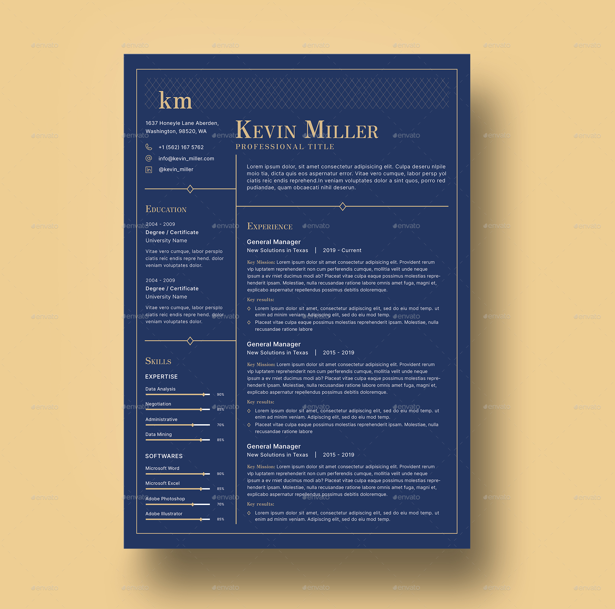 Resume Template by CodePower GraphicRiver