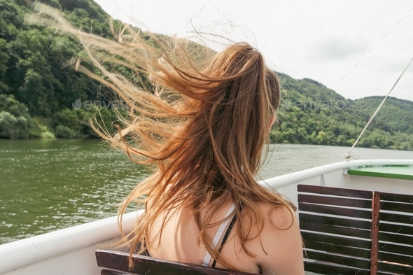 Hair in the wind  - Stock Photo - Images