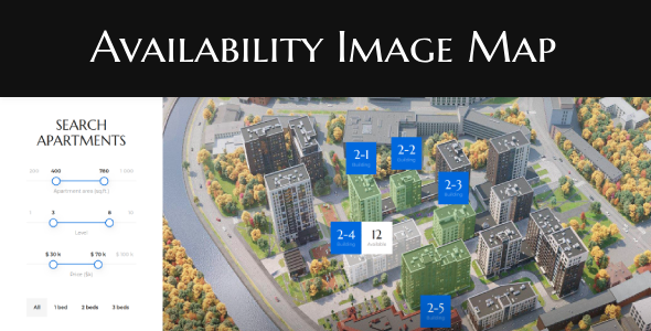 Availability Image Map Widget for WebSite (SAAS)