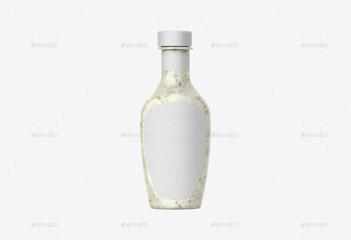 Yogurt Dressing Bottle Mockup, Graphics | GraphicRiver