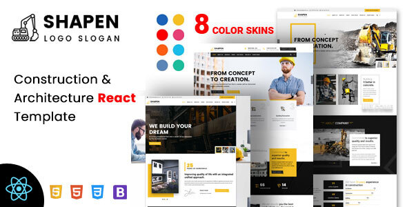 Shapen - Construction React Template