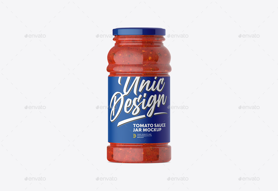 Tomato Sauce Jar Mockup, Graphics GraphicRiver