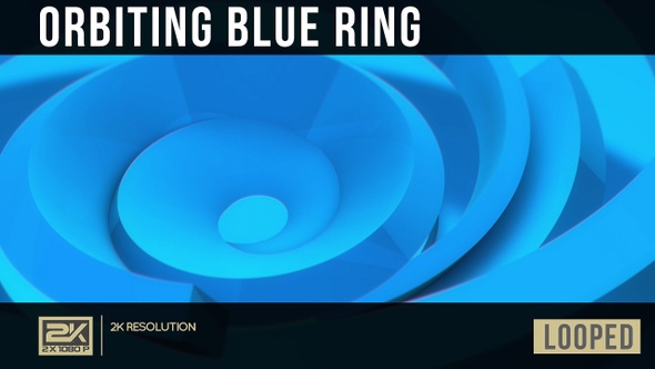  Orbiting Blue Rings 