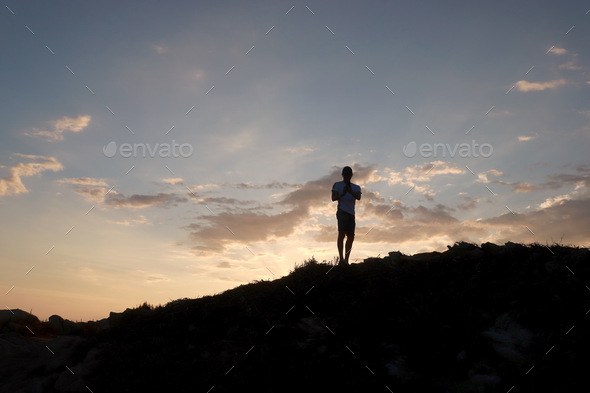 Shooting sunset - Stock Photo - Images