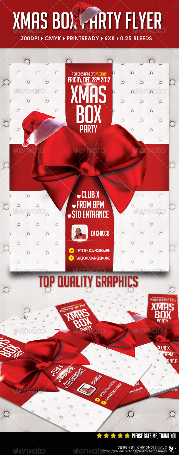 Xmas Box Flyer Template - Holidays Events