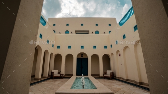 Moroccan Architecture; Islamic Architecture; building exterior: courtyard; design; interior design