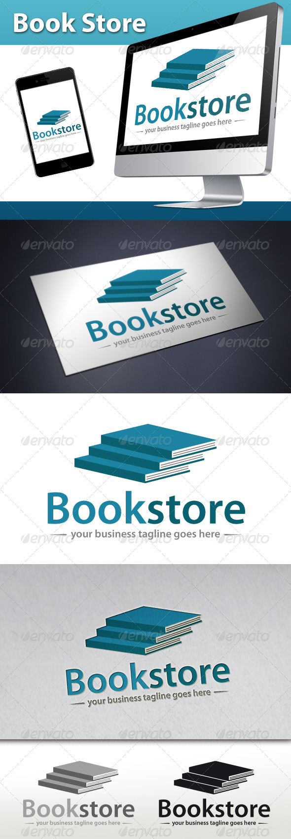 Book Store Logo - Objects Logo Templates