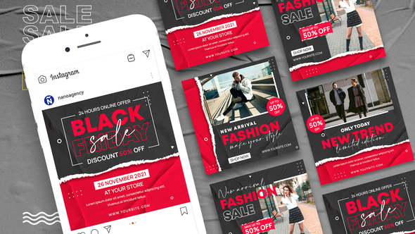 Black Friday Sale Template Media Banner Product Promo template preview