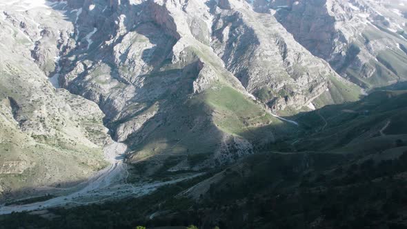 High and snowy peaks during spring