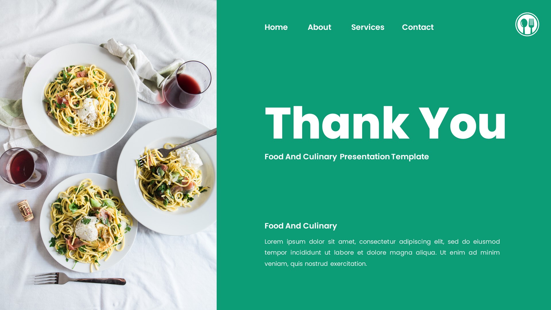 FASTFOOD - Food And Culinary Google Slides Template, Presentation Templates