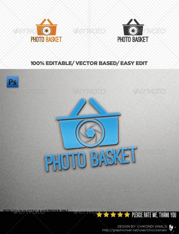 Photo Basket Logo Template - Objects Logo Templates