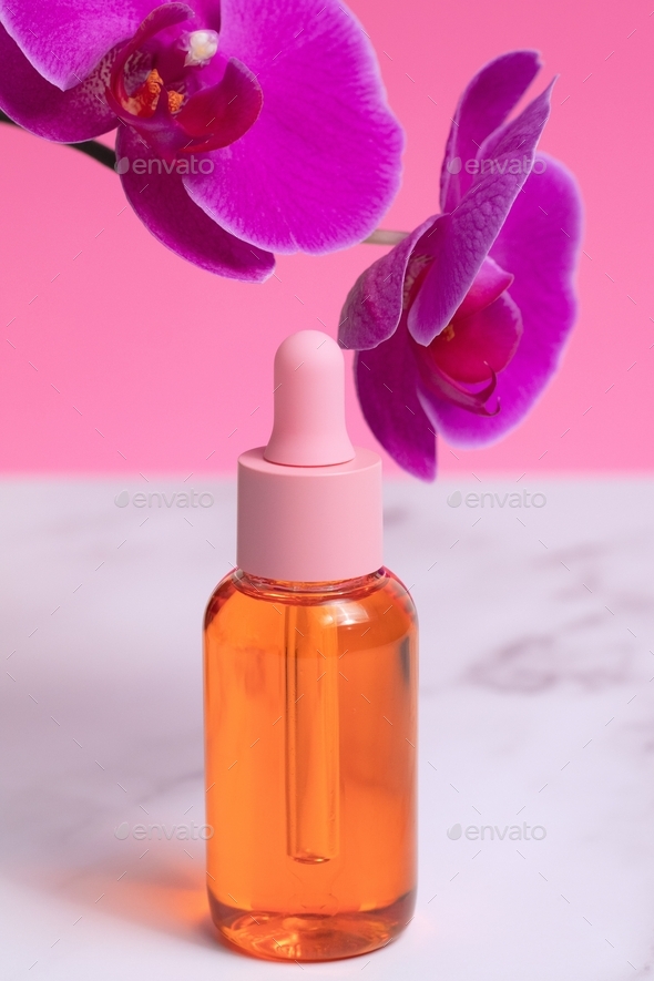 Skin Care Serum Banner Or Template Concept Of A Natural Cosmetic