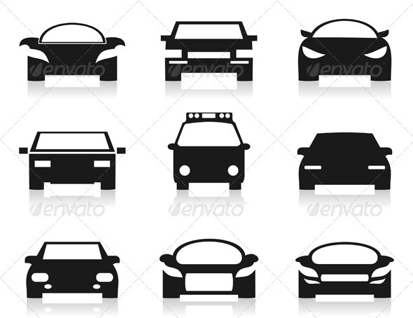 Car Icon 2 - Man-made Objects Objects