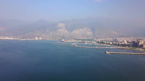 City View of Iskenderun Internatinal Trade Port, Hatay, Turkey