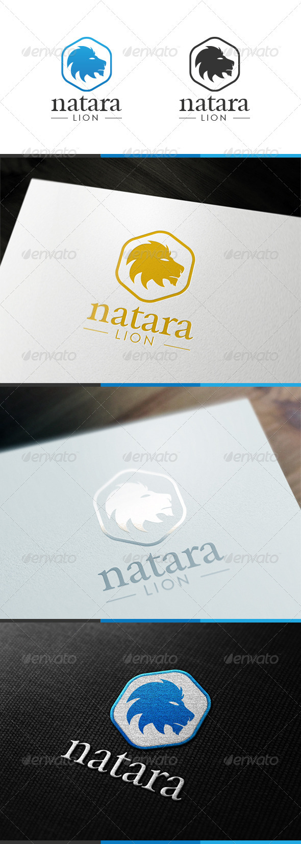 Natara Lion Logo - Animals Logo Templates