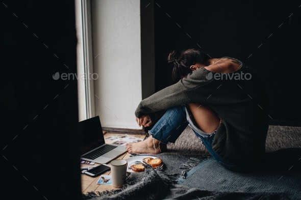 the millennial girl suffers from physical and mental abuse. Women's ...