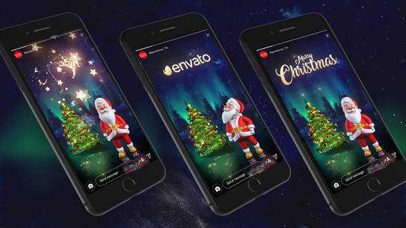 Instagram Story from Santa Titles template preview