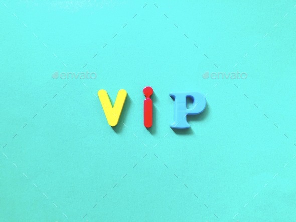 VIP magnetic letters