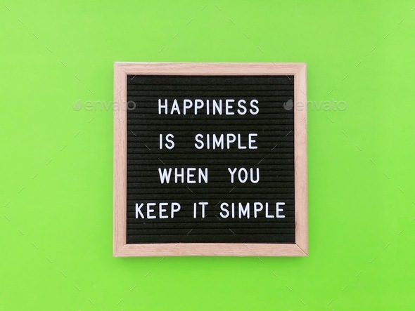 Simple happiness