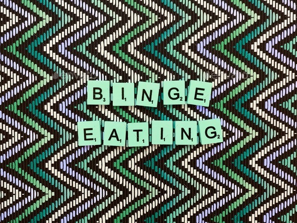 Binge eating  - Stock Photo - Images