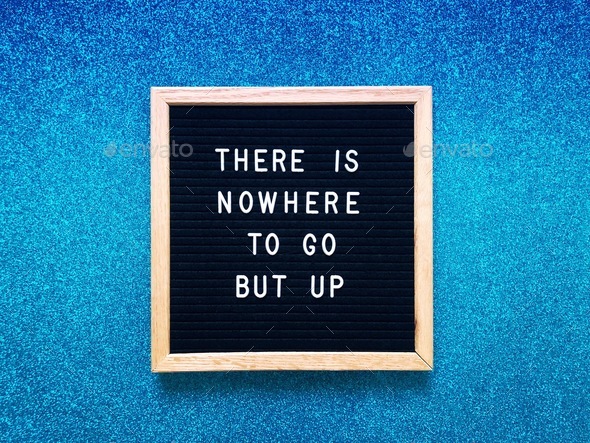 There is nowhere to go but up - Stock Photo - Images