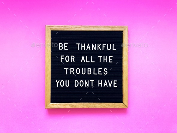 Be thankful  - Stock Photo - Images